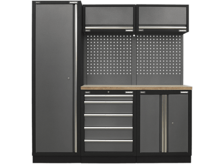 Sealey Modular Storage System Combo - Pressed Wood Worktop APMSSTACK02W
