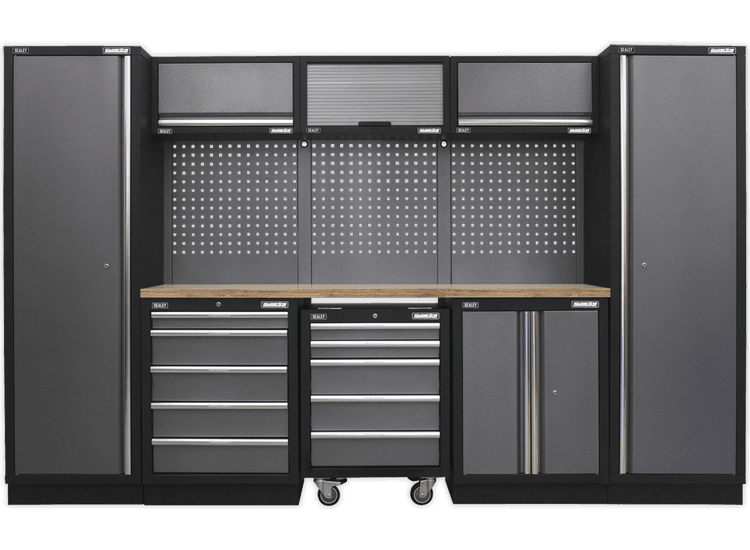 Sealey Modular Storage System Combo - Pressed Wood Worktop APMSSTACK03W