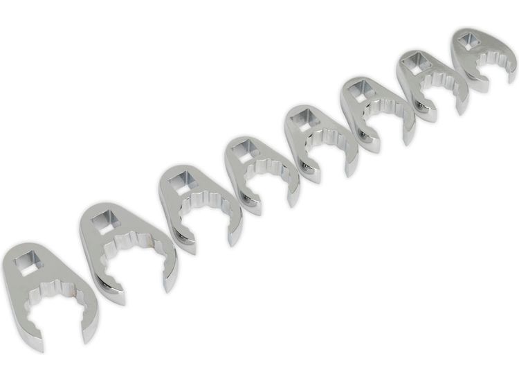 Sealey AK5981 Crow's Foot Spanner Set 8pc 1/2"Sq Drive Metric
