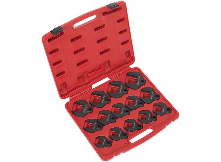 Sealey AK59831 Crow's Foot Spanner Set 14pc 1/2"Sq Drive Metric