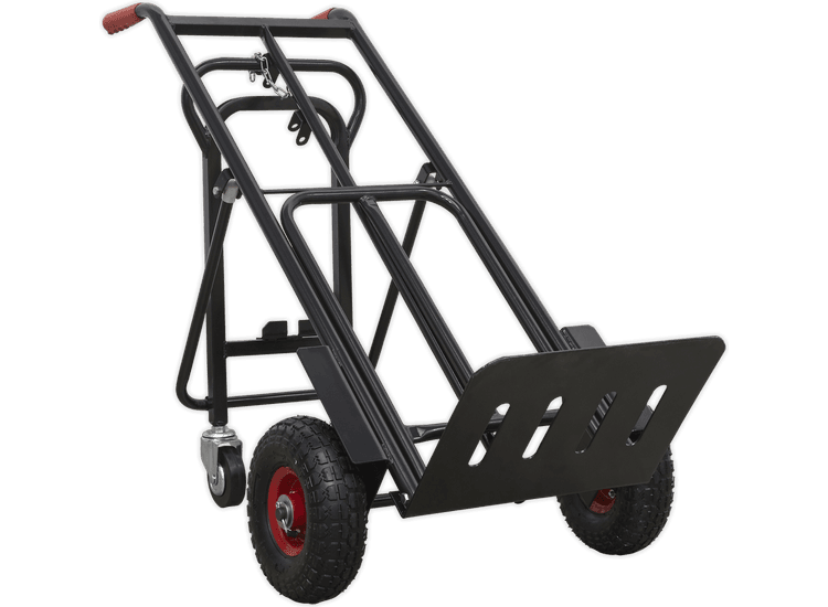Sealey Heavy-Duty 3-in-1 Sack Truck with PU Tyres 300kg Capacity CST989HD