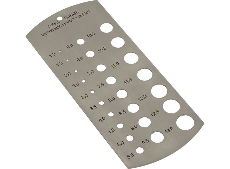 Sealey Drill Gauge Metric 1-13mm DGM1