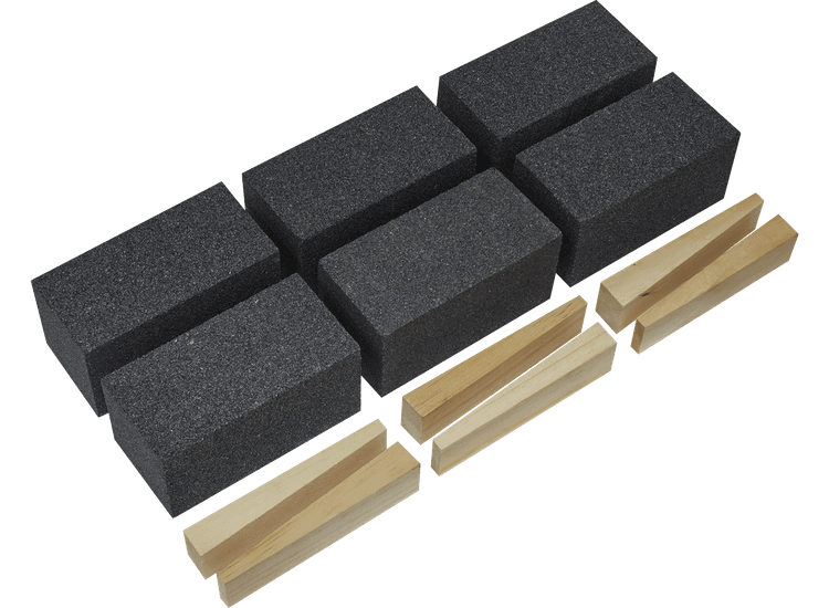 Sealey Floor Grinding Block 50 x 50 x 100mm 36Grit Pack of 6 FGB36