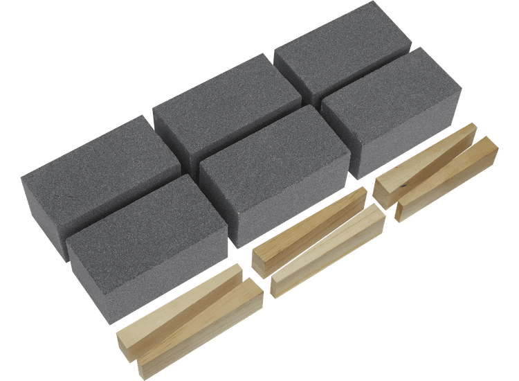 Sealey Floor Grinding Block 50 x 50 x 100mm 60Grit - Pack of 6 FGB60