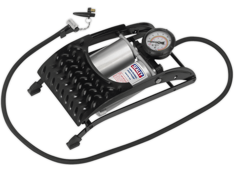 Sealey Foot Pump Twin Barrel FP4