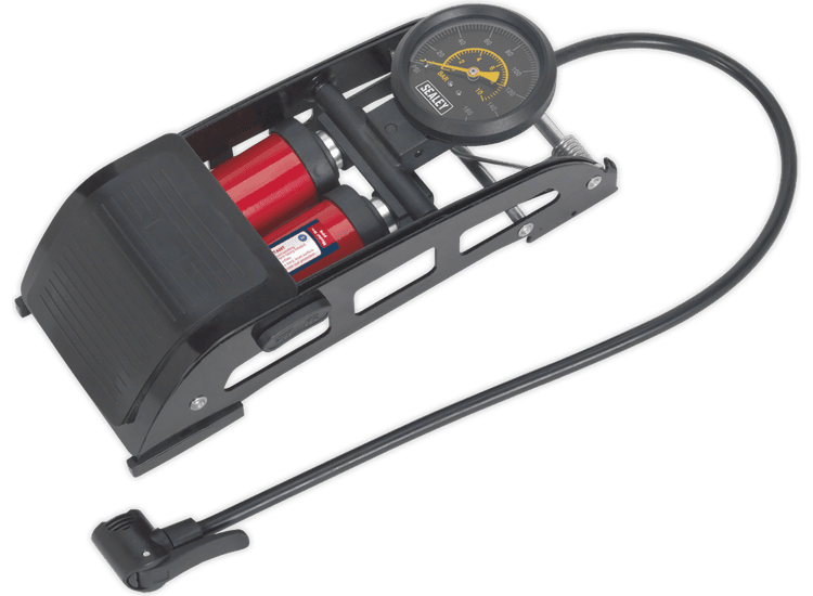 Sealey Foot Pump Twin Barrel FP6