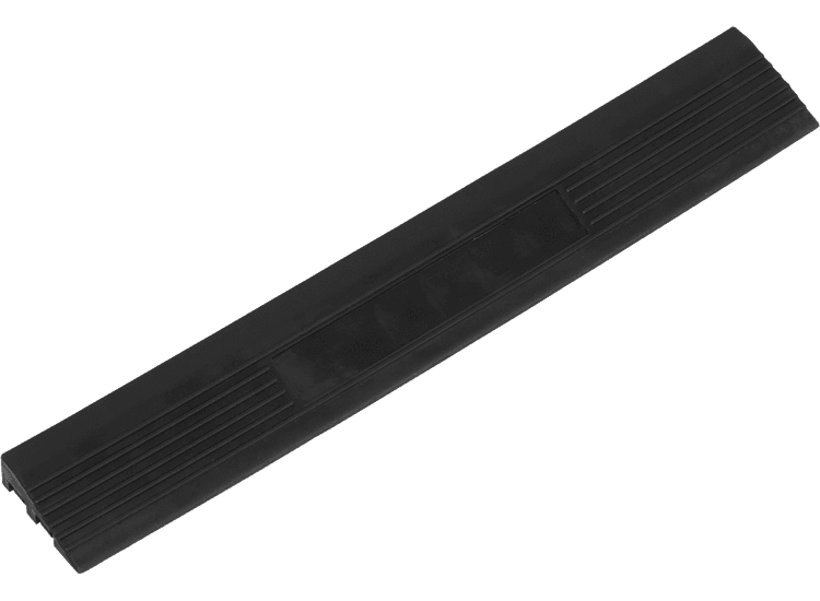 Sealey Polypropylene Floor Tile Edge 400 x 60mm Black Male - Pack of 6 FT3EBM