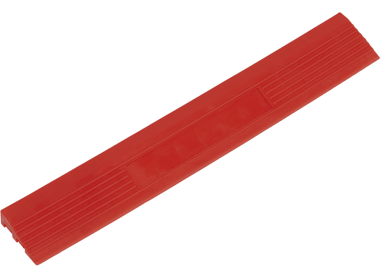 Sealey Polypropylene Floor Tile Edge 400 x 60mm Red Male - Pack of 6 FT3ERM
