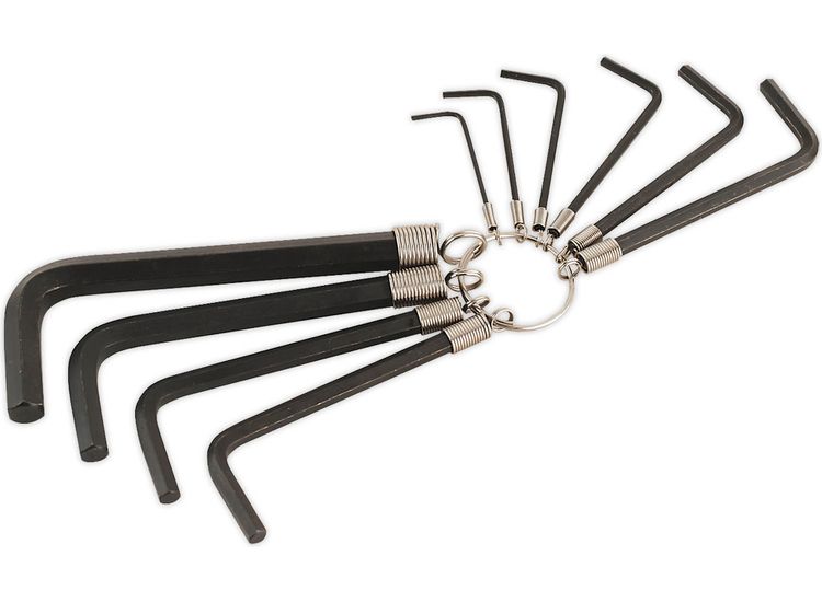 Sealey AK6148 Hex Key Set on Ring 10pc Metric