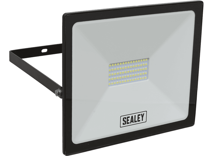 Sealey Extra Slim Floodlight with Wall Bracket 50W SMD LED 230V LED113