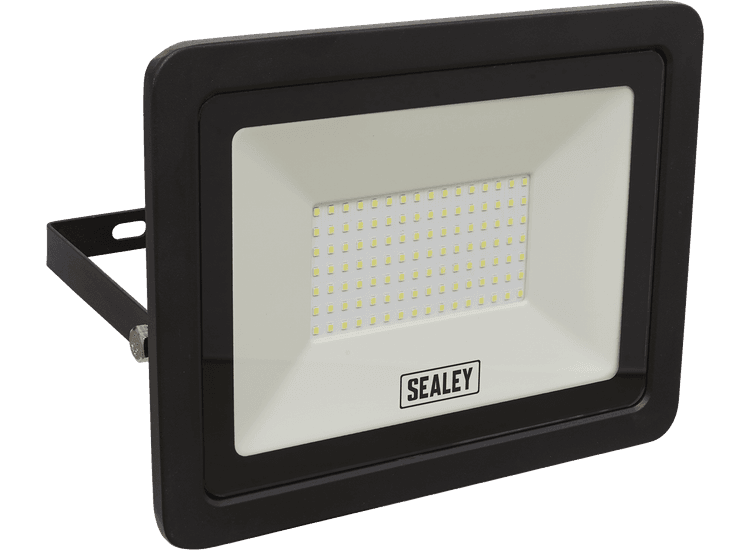 Sealey Extra Slim Floodlight with Wall Bracket 100W SMD LED LED115