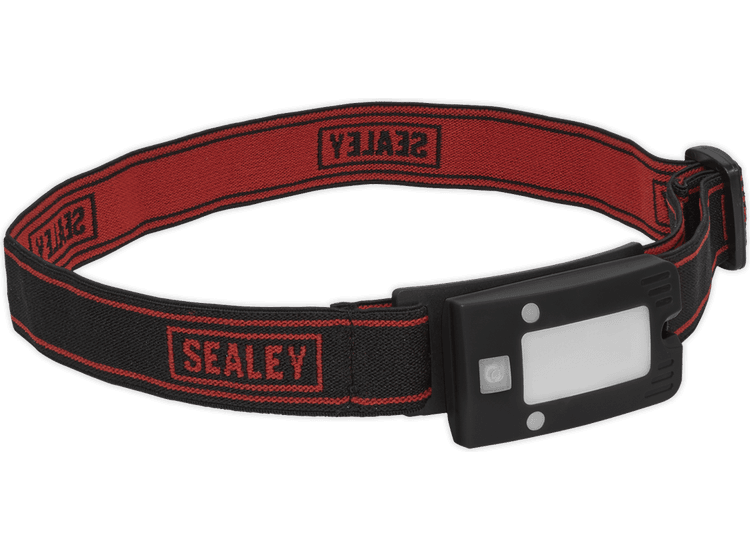 Sealey Rechargeable Head Torch 2W COB LED Auto Sensor Black LED360HT