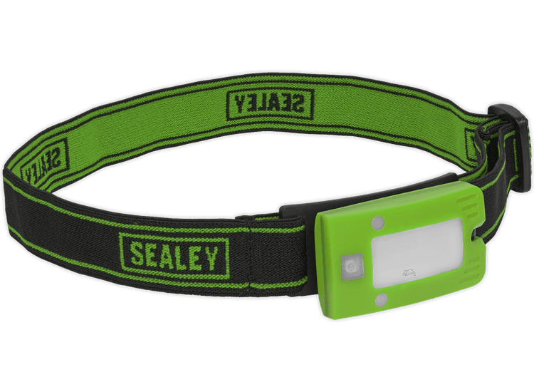 Sealey Rechargeable Head Torch 2W COB LED Auto Sensor Green LED360HTG