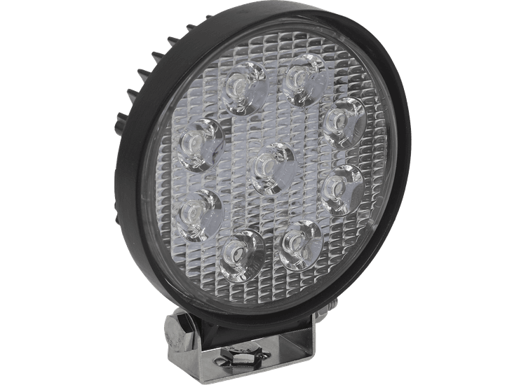 Sealey Round Work Light with Mounting Bracket 27W LED LED3R