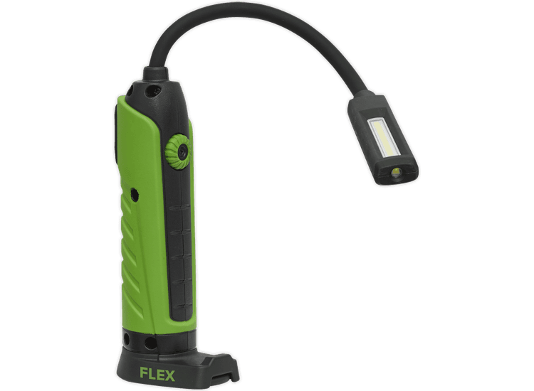 Sealey Flexi Rechargeable Green Inspection Lamp Li-ion 1 COB + 1 LED LEDFLEXG