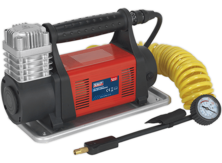 Sealey Tyre Inflator/Mini Air Compressor 12V Heavy-Duty MAC07