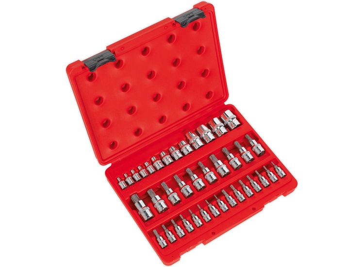 Sealey AK6197 TRX-Star* Socket &amp; Security Socket Bit Set 38pc 1/4", 3/8" &amp; 1/2"Sq Drive