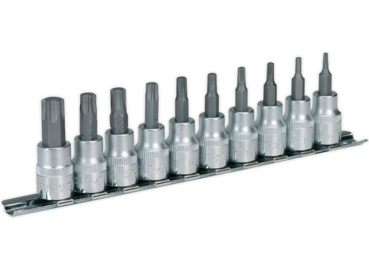 Sealey AK6207 TRX-Star* Socket Bit Set 10pc 3/8"Sq Drive