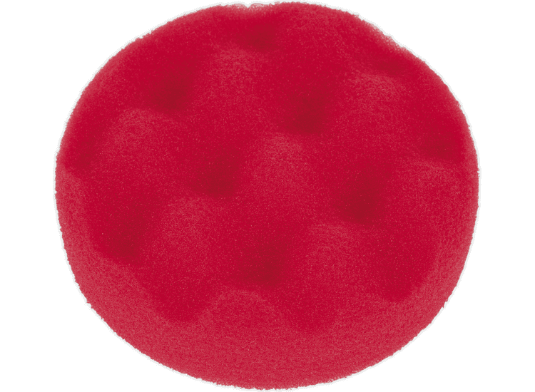 Sealey Buffing &amp; Polishing Foam Head Hook-and-Loop &amp;Oslash;80 x 25mm Red/Ultra Soft PTCCHW80R