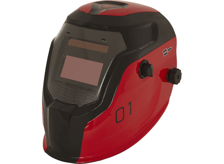 Sealey Auto Darkening Welding Helmet Shade 9-13 - Red PWH1