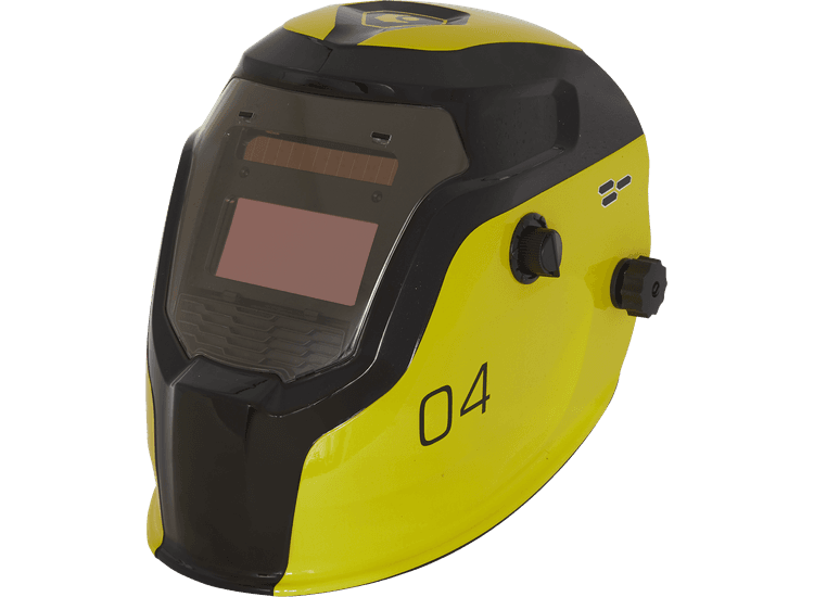 Sealey Auto Darkening Welding Helmet Shade 9-13 - Yellow PWH4