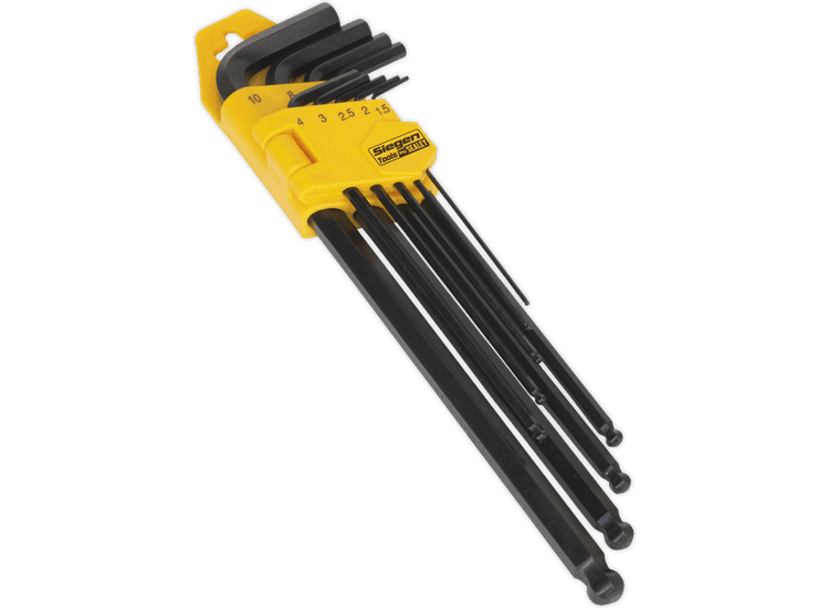 Sealey Ball-End Hex Key Set 9pc Extra-Long Metric S01094