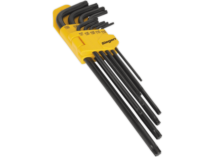 Sealey TRX-Star* Key Set 9pc Extra-Long S01096