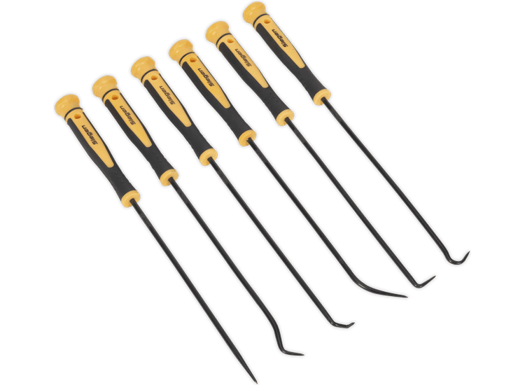 Sealey Pick &amp; Hook Set 6pc Extra-Long S01104
