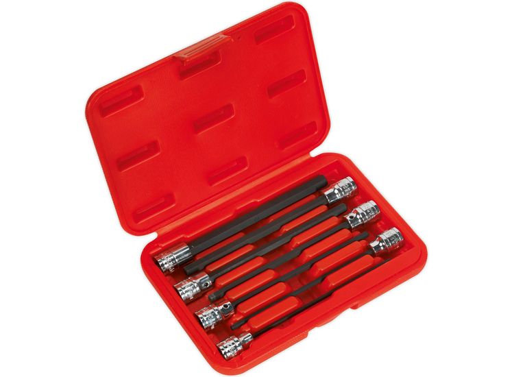 Sealey AK62255 Hex Socket Bit Set 7pc 3/8"Sq Drive 150mm Metric