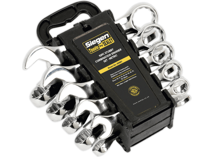 Sealey Combination Spanner Set 10pc Stubby Metric S0561