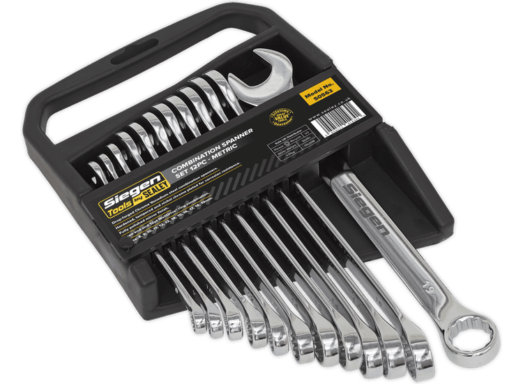 Sealey Combination Spanner Set 12pc Metric S0563