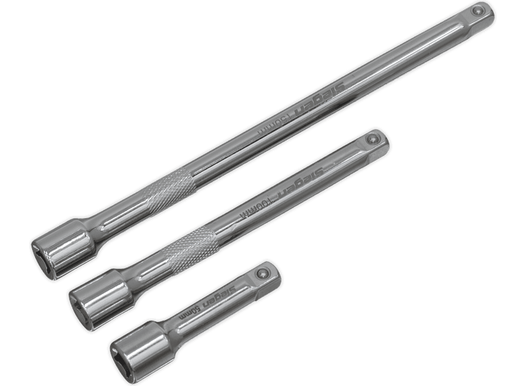 Sealey Extension Bar Set 3pc 1/4"Sq Drive S0718