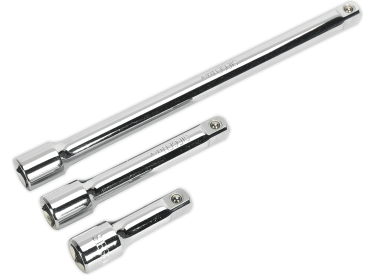 Sealey Extension Bar Set 3pc 1/2"Sq Drive S0720
