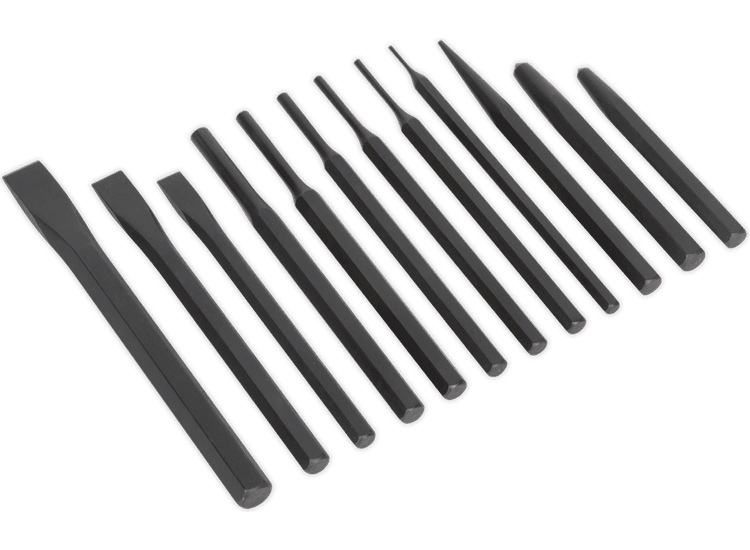 Sealey Punch &amp; Chisel Set 12pc S0802