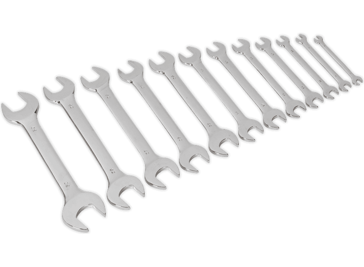 Sealey Double Open End Spanner Set 12pc Metric S0849