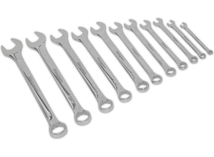Sealey Combination Spanner Set 11pc Imperial S0857