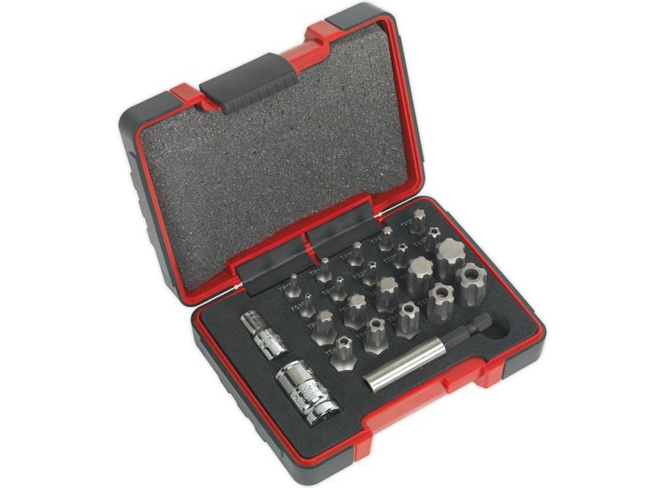 Sealey AK6226 TRX-P &amp; Security TRX-TS Bit Set 23pc 1/4" &amp; 3/8"Sq Drive