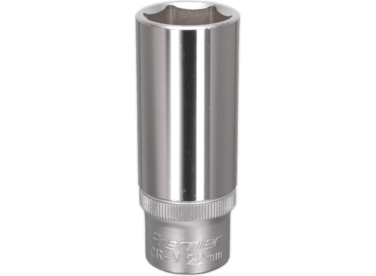 Sealey WallDrive® Socket 22mm Deep 1/2"Sq Drive S1222D