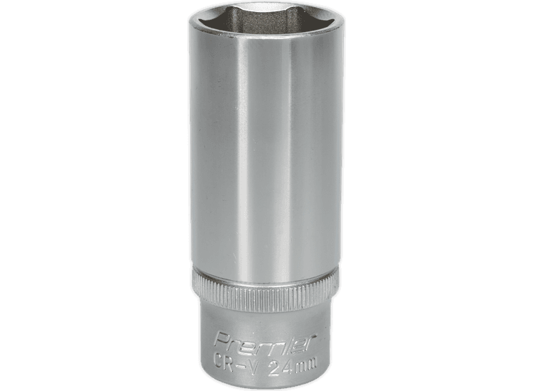 Sealey WallDrive® Socket 24mm Deep 1/2"Sq Drive S1224D