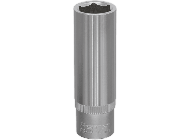 Sealey WallDrive® Socket 14mm Deep 3/8"Sq Drive S3814D