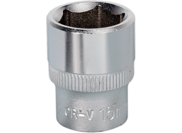 Sealey WallDrive® Socket 15mm 3/8"Sq Drive S3815
