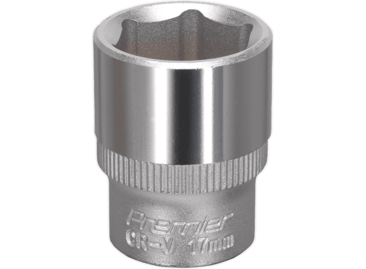 Sealey WallDrive® Socket 17mm 3/8"Sq Drive S3817