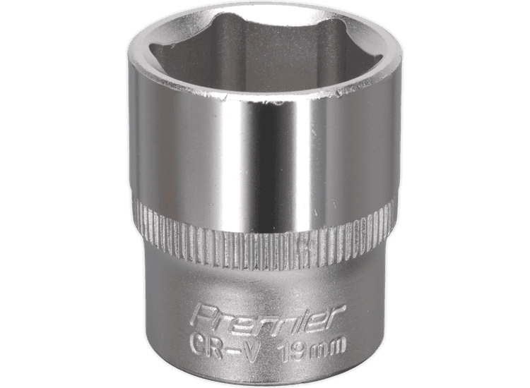 Sealey WallDrive® Socket 19mm 3/8"Sq Drive S3819