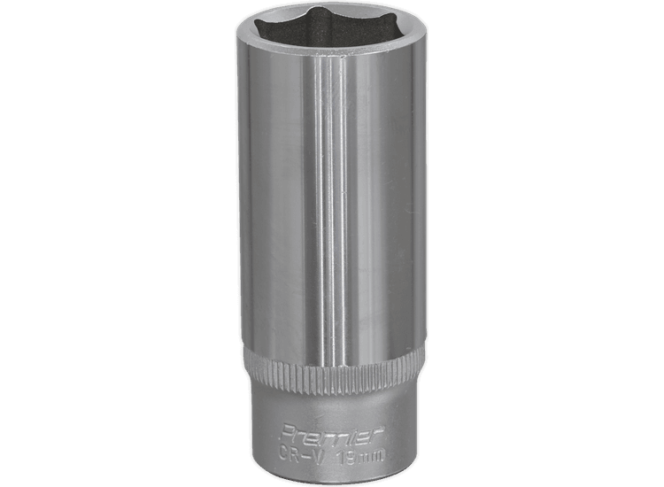 Sealey WallDrive® Socket 19mm Deep 3/8"Sq Drive S3819D