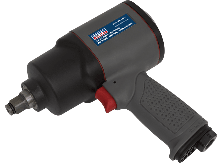 Sealey Air Impact Wrench 1/2"Sq Drive Composite - Twin Hammer SA201