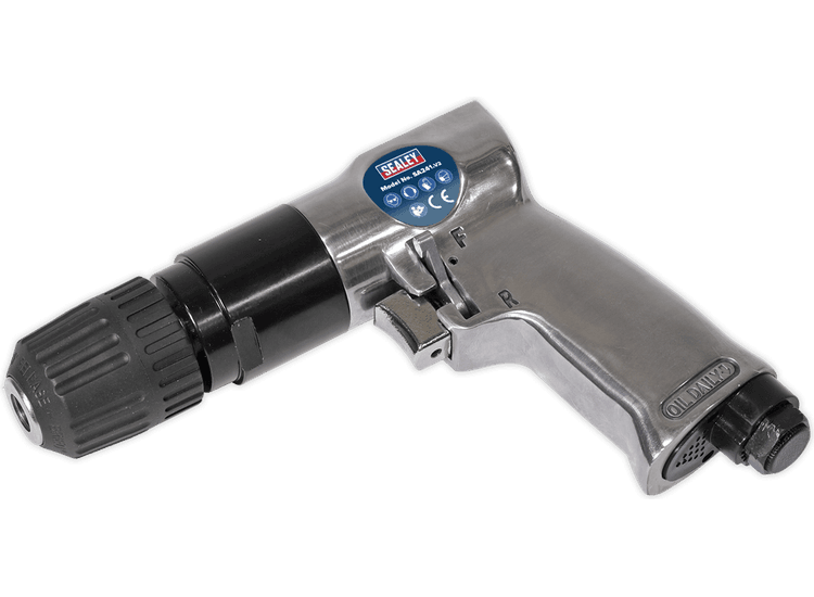 Sealey Air Drill &amp;Oslash;10mm Reversible with Keyless Chuck SA241