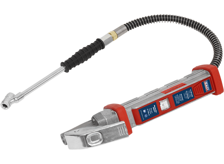 Sealey Tyre Inflator 0.5m Hose with Twin Push-On Connector SA371