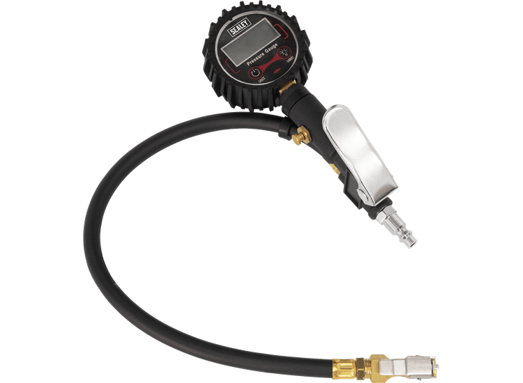 Sealey Digital Tyre Inflator with Clip-On Connector SA400
