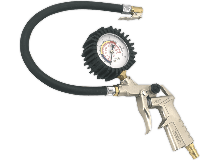 Sealey Tyre Inflator with Clip-On Connector SA924