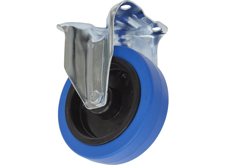 Sealey Castor Wheel Fixed Plate &amp;Oslash;125mm SCW3125FP